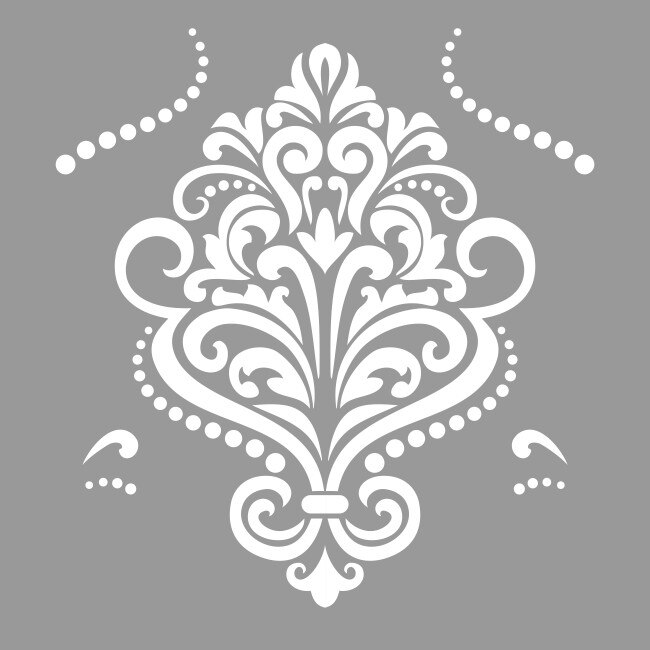 Sablon Refolosibil Repetitiv Damask 590*590mm - SP80