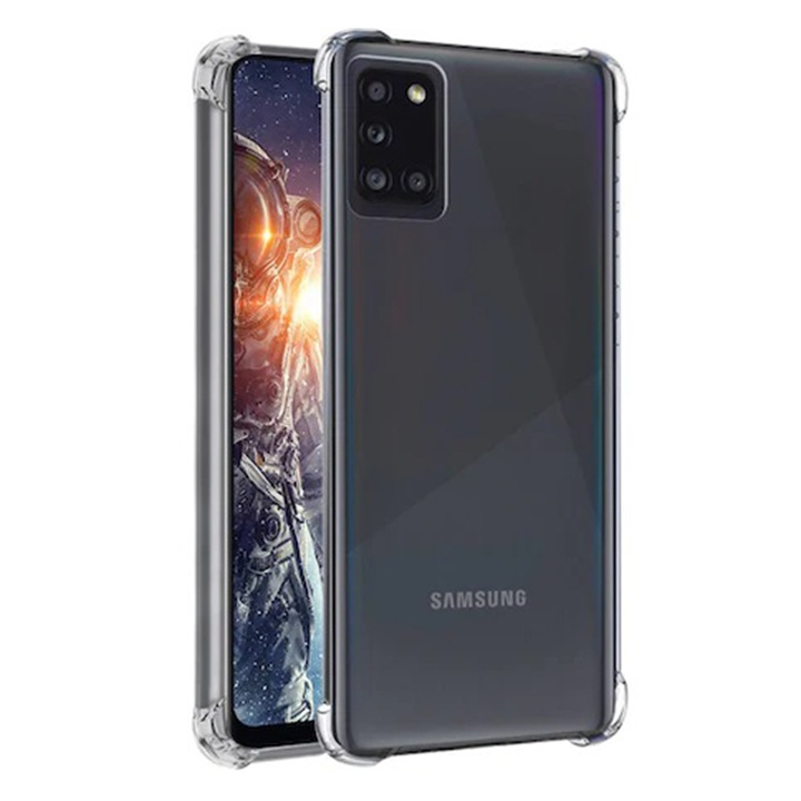 Husa Anti-Soc pentru Samsung Galaxy A02s, Transparent