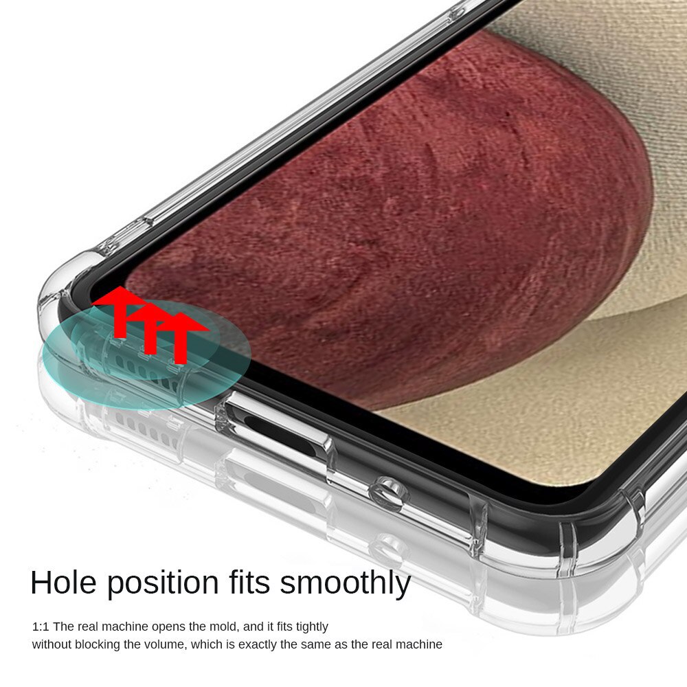 Husa Anti-Soc pentru Samsung Galaxy A12 / M12, Aziao Extreme Optim Protection, 1.5 mm, Transparent