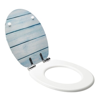 Capac WC Wirquin Trendy Line Woody Fish, Soft Close, cu balamale inox, MDF, 2.9 kg Capac WC Wirquin Trendy Line Woody Fish, Soft Close, cu balamale inox, MDF, 2.9 kg