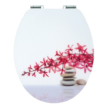 Capac WC Wirquin Trendy Line Toilet Seat Diplomat Zen, soft close, cu balamale inox, MDF, 3.4 kg Capac WC Wirquin Trendy Line Toilet Seat Diplomat Zen, soft close, cu balamale inox, MDF, 3.4 kg