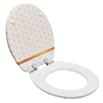Capac WC Wirquin Marble, soft close, declipsabil, cu balamale inox, MDF, 3.4 kg Capac WC Wirquin Marble, soft close, declipsabil, cu balamale inox, MDF, 3.4 kg