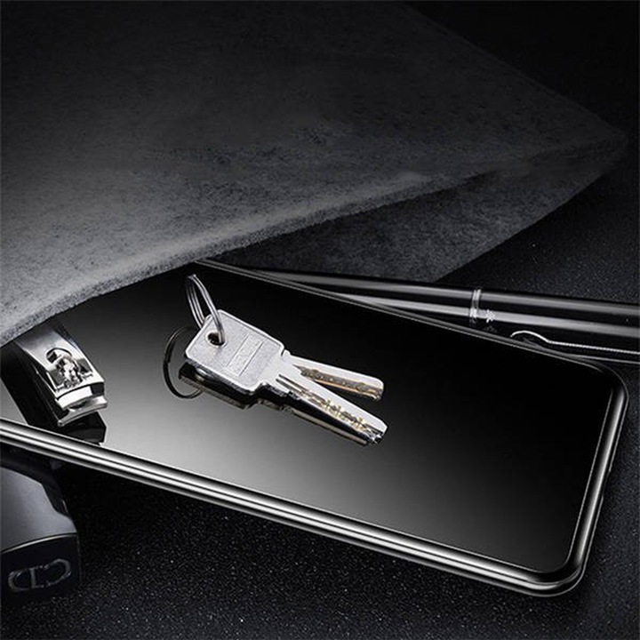 Протектор за екран G-Tech, За Huawei P Smart Z, Full Glue, 5D стъкло, Черен