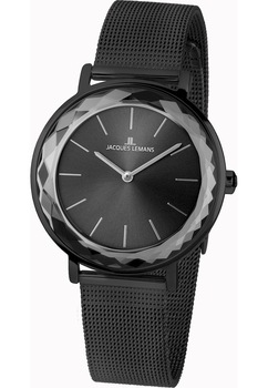 Ceas dama, Jacques Lemans, 1-2054G, Otel inoxidabil, 37 mm, 5 ATM, Negru Ceas dama, Jacques Lemans, 1-2054G, Otel inoxidabil, 37 mm, 5 ATM, Negru