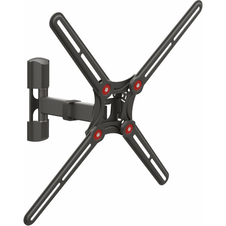 Стенна стойка за TV Barkan BM331, Регулируема, 13"-65", Черен