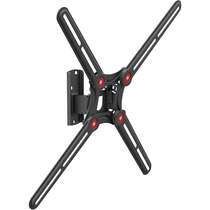Стенна стойка за TV Barkan BM320, Регулируема, 13"-65", Черен