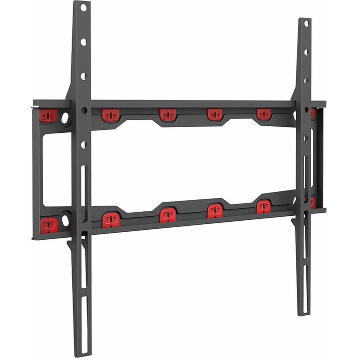 Стенна стойка за TV Barkan ND300.B, Фиксирана, 19"-65", Черен