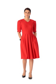 Rochie cute, Giorgal, Anias, cu pliuri in fata Rochie cute, Giorgal, Anias, cu pliuri in fata