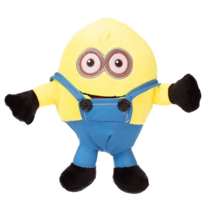 Jucarie de plus Minion, galben/albastru, 20 cm