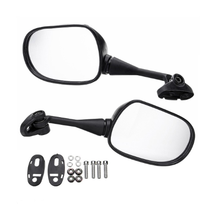 Sundiguer Visszapillantó tükör szett, 2 db, 28 cm, Honda CBR 600 RR 2003-2012 / 1000RR 2004-2006 kompatibilis, Fekete