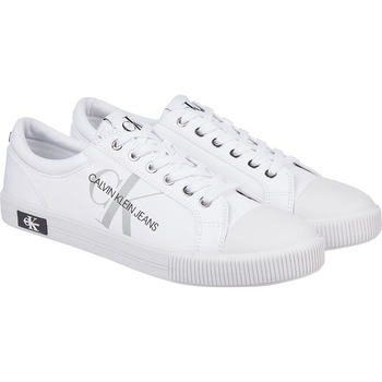 Tenisi barbati, Calvin Klein Monaco Vulcanized Laceup Pes, Alb, Alb Tenisi barbati, Calvin Klein Monaco Vulcanized Laceup Pes, Alb, Alb