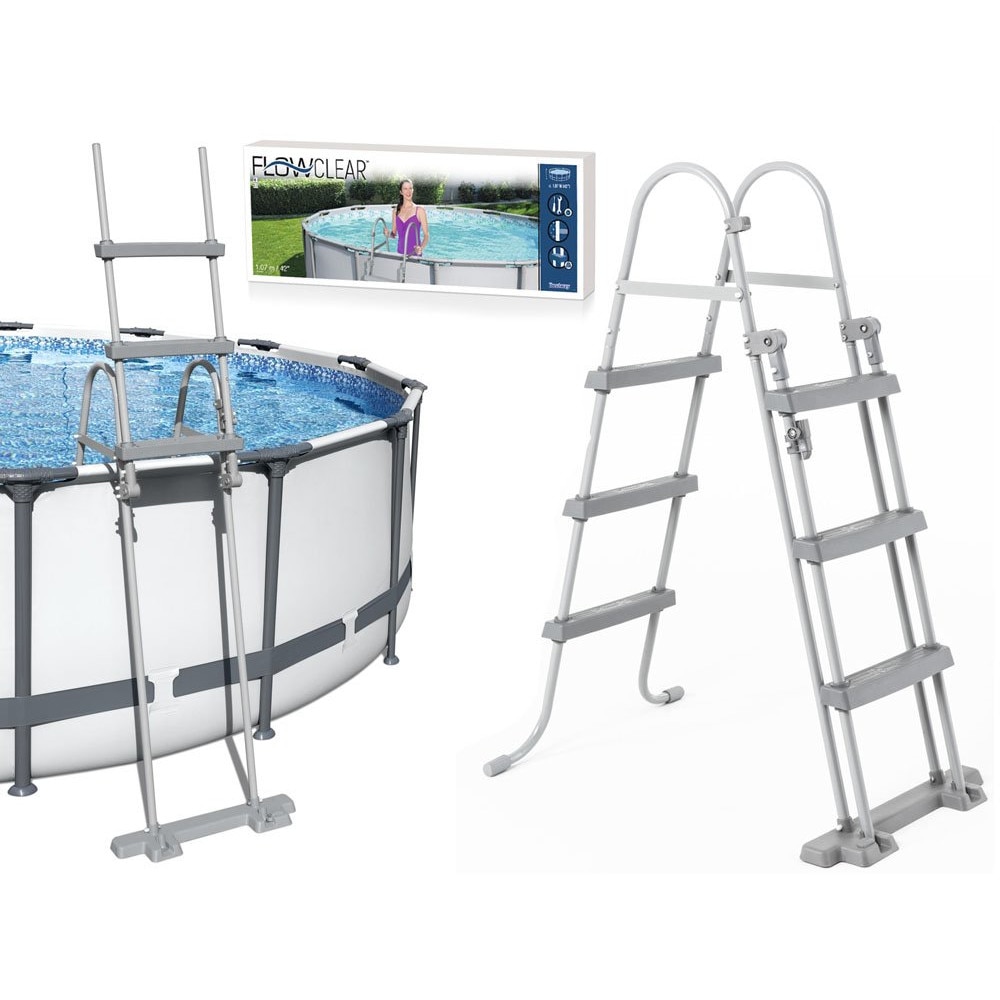 Надземна стълба за басейн Bestway, 107 см, 58330 - eMAG.bg