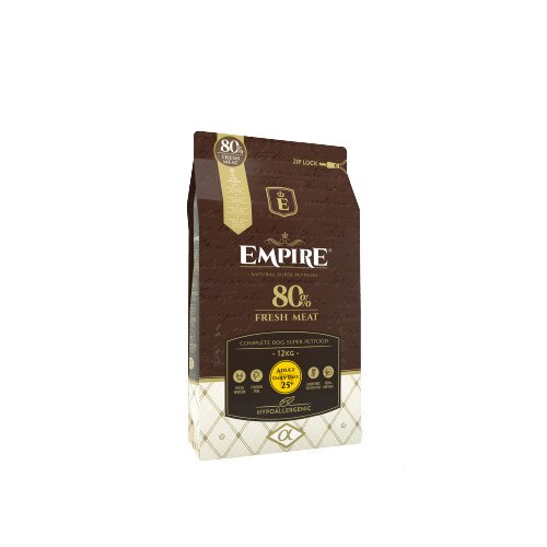 Set 2 pungi cu hrana pentru caini adulti, EMPIRE, de rasa mare, 24 kg