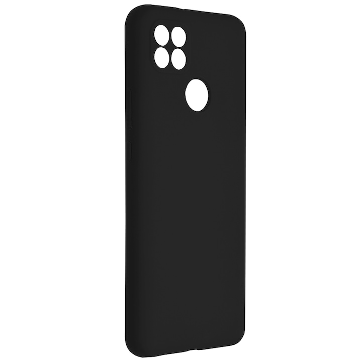Капак с мек ръб, съвместим с Motorola Moto G9 Power, матов, тънък, вътрешност от микрофибър, черен