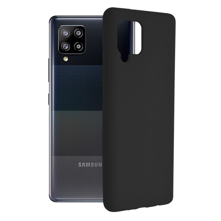 Кейс за Samsung Galaxy A42 5G, AIR, A63, Silicon, Черен