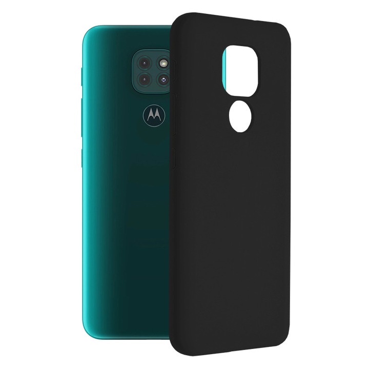 Защитен калъф за Motorola Moto E7 Plus/Moto G9 Play, Precision Cut, Soft Edge Silicon Flexe, O5309, Silicon Flex, Черен