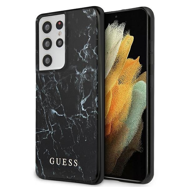 Husa pentru Samsung S21 Ultra Guess Marble black