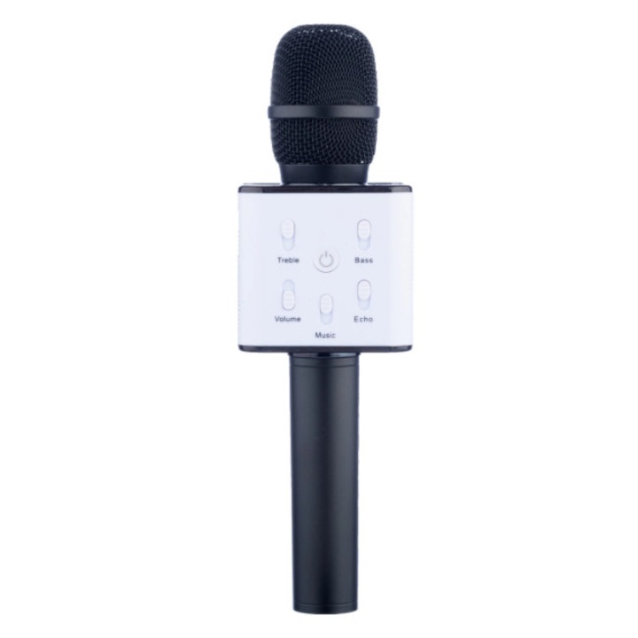 Microfon wireless Negru, cu sistem Karaoke, boxa incorporata, Bluetooth, viMAG ®