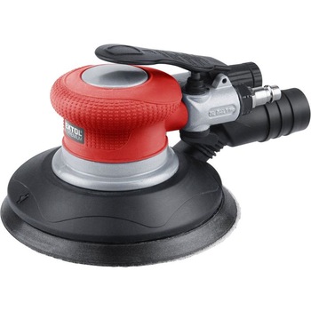 Slefuitor rotativ pneumatic, EXTOL 8865038, 150mm, excentricitate: 5mm; 10.500 1/min, Negru/Rosu