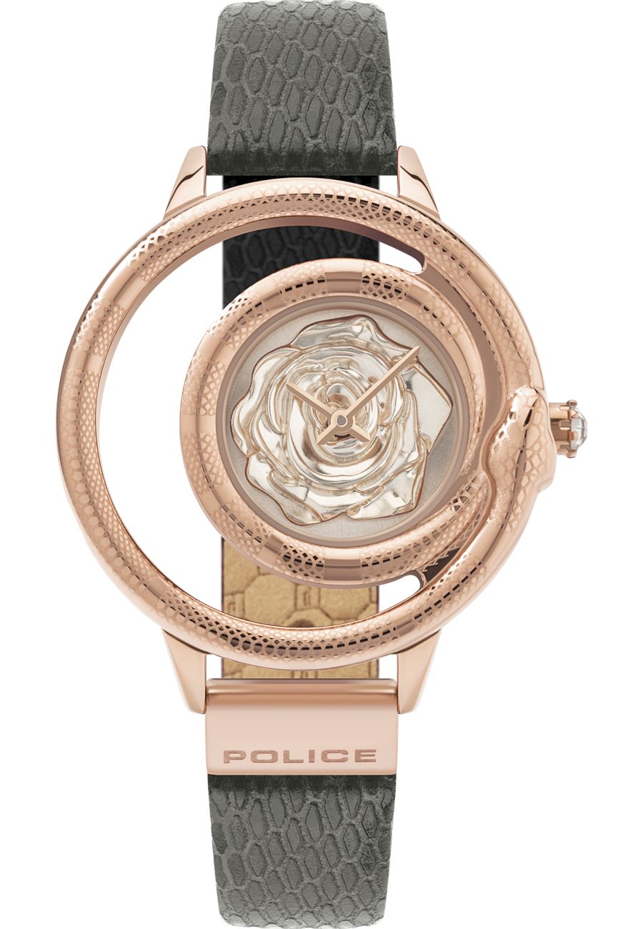 Ceas analogic, Police, PEWLA2008301, Quartz, 3 ATM, 36 mm, Auriu/Gri