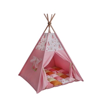 Cort teepee si salteluta de joaca Montessori - Sleeping Beauty (110x110x150 cm) Cort teepee si salteluta de joaca Montessori - Sleeping Beauty (110x110x150 cm)