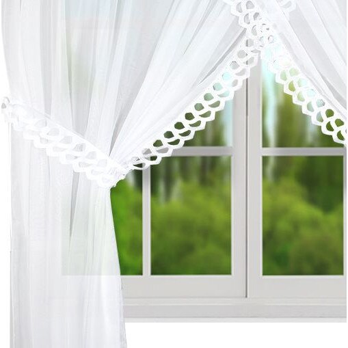 Perdea Scotia , Alb, 400 x 250 cm