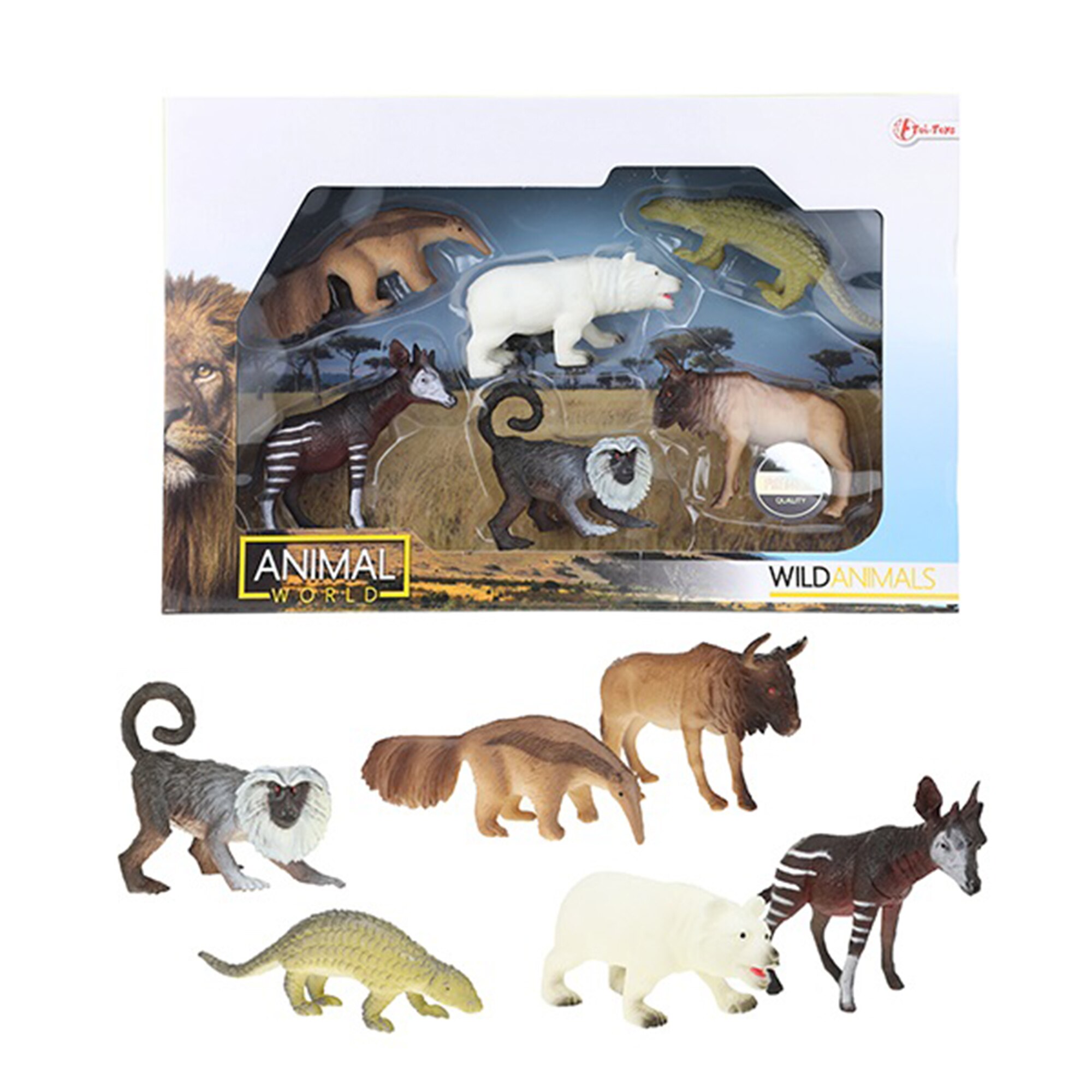 Set 6 figurine Toi-Toys - Animal World, Animale salbatice