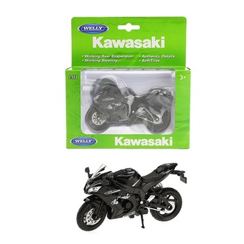 Motocicleta Welly - Kawasaki Ninja ZX-10RR, 1:18 Motocicleta Welly - Kawasaki Ninja ZX-10RR, 1:18