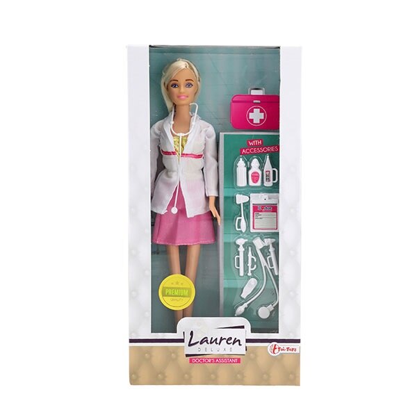 Set de joaca Toi-Toys - Papusa Lauren, Asistenta, blonda