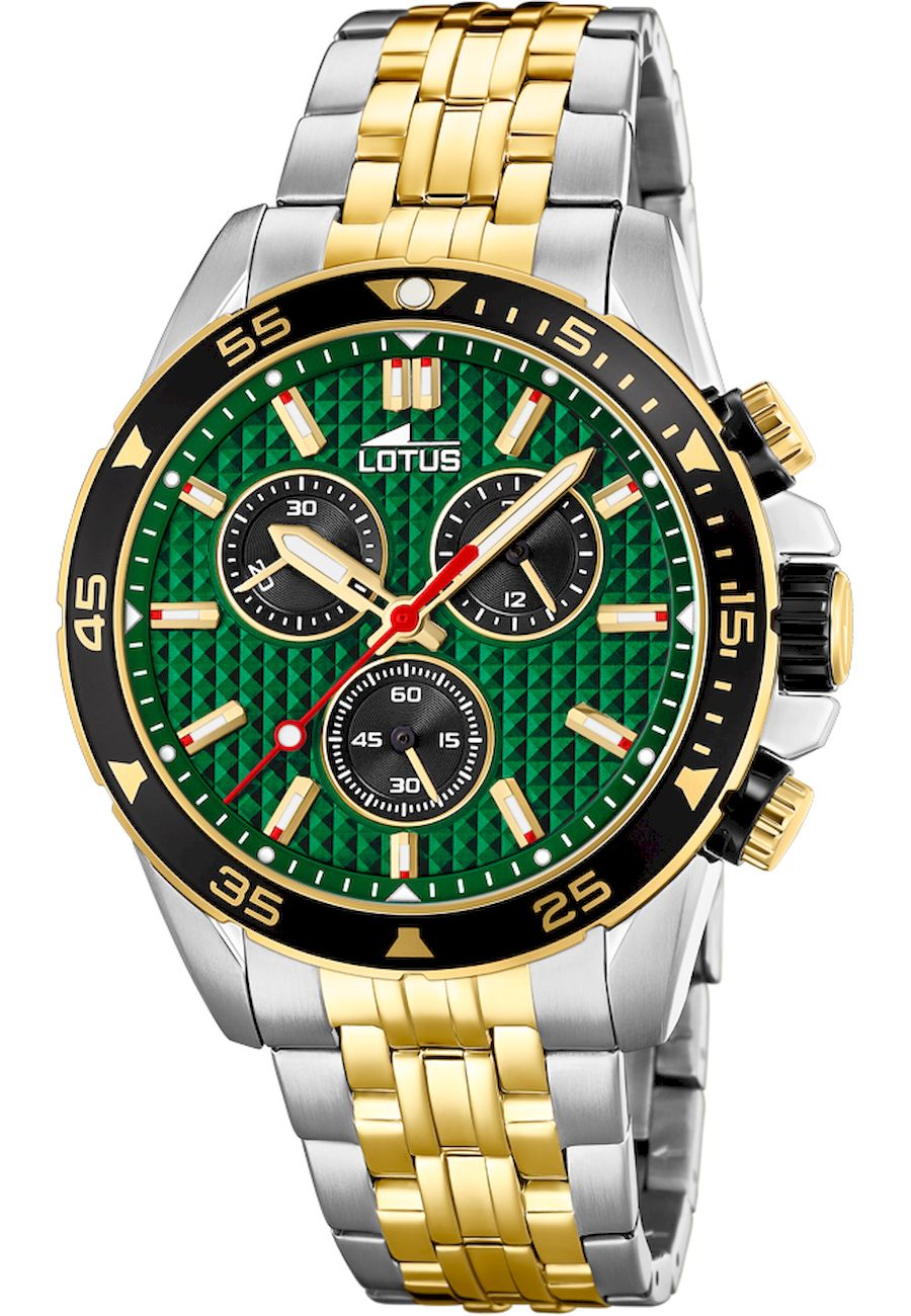 Ceas analogic, Lotus, 18651/2, Cronograf, Quartz, 10 ATM, 43 mm, Multicolor