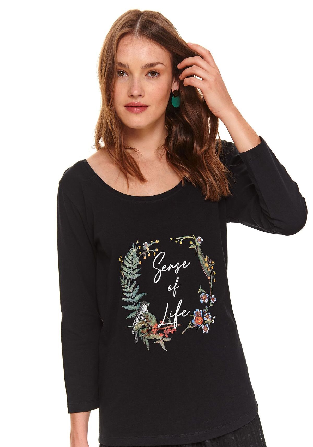 Bluza dama, TOP SECRET, SBD1249, Negru