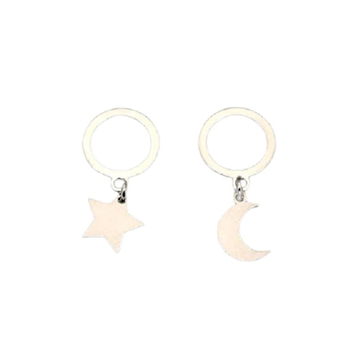 Cercei argint surub, model CE1510, 20 x 17 mm, argint 925