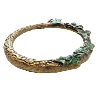 Rama speciala cu model si frunze iedera, bronz, 17x15cm, auriu antichizat, GRS-AF36 Rama speciala cu model si frunze iedera, bronz, 17x15cm, auriu antichizat, GRS-AF36