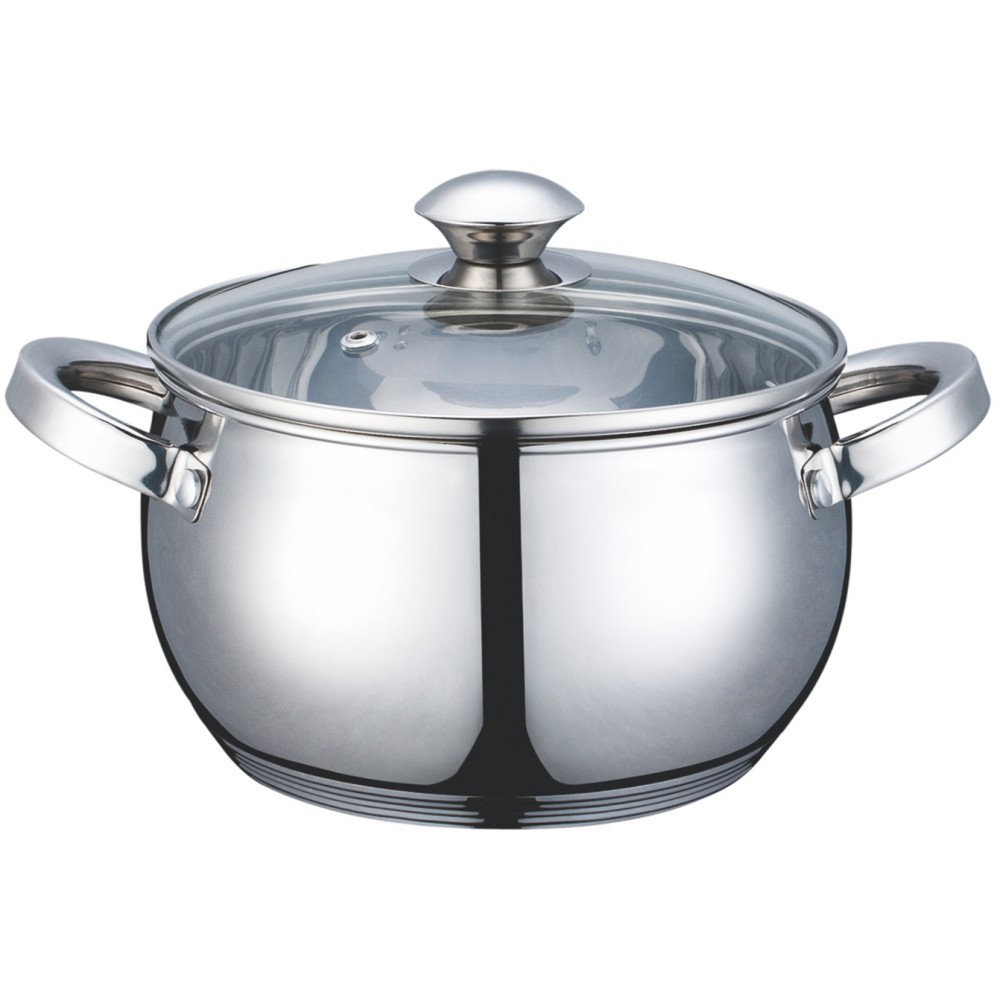 Тенджера Voltz V51210G22, 22 см, 4.9 литра, Дебело дъно, Индукция ...