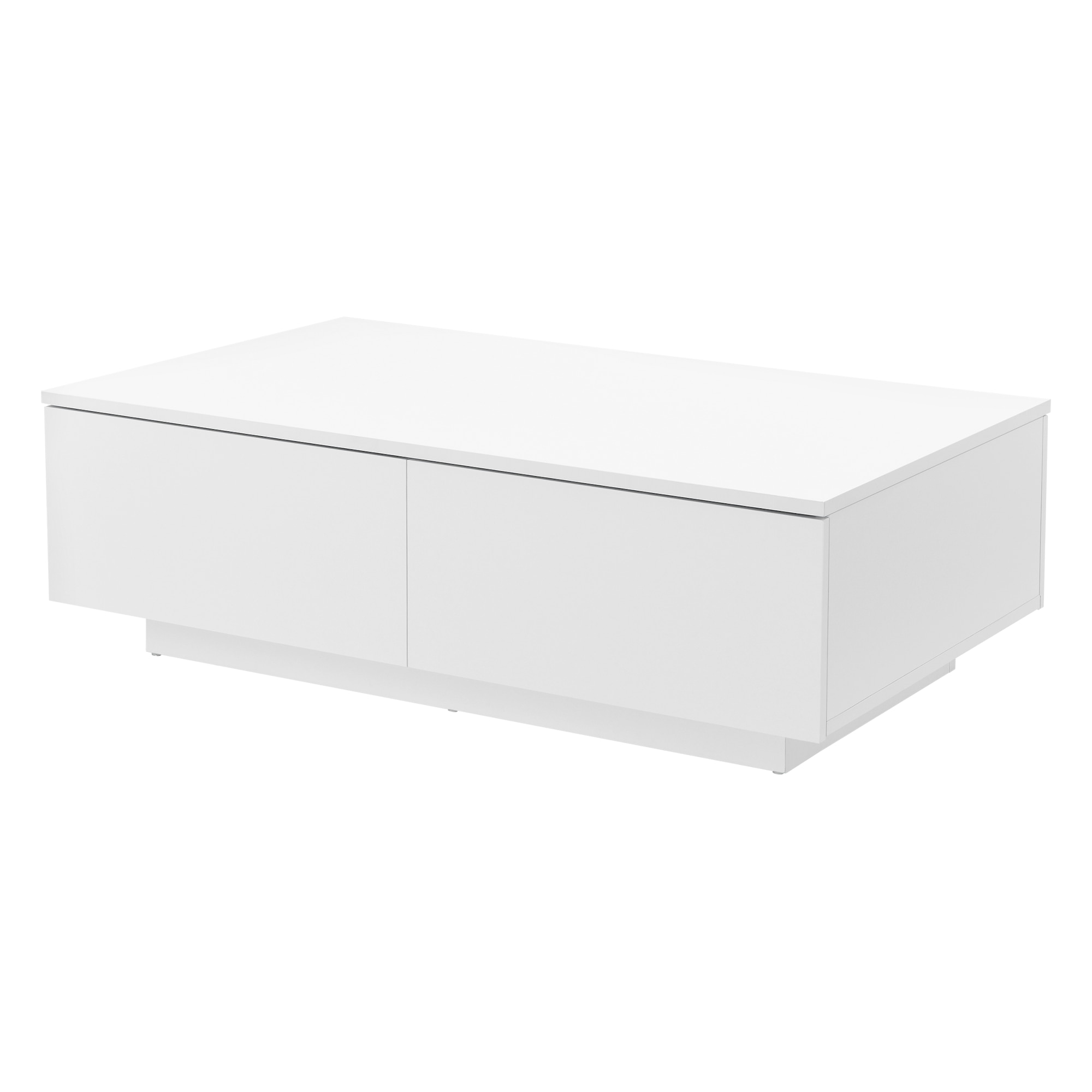 Masuta cafea Kagiso WM, en.casa, 95 x 60 x 31 cm, PAL, alb mat, cu 4 sertare depozitare