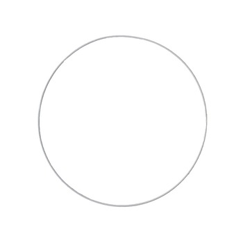 Inel metalic alb pentru capcana de vise, 40 cm ø Inel metalic alb pentru capcana de vise, 40 cm ø