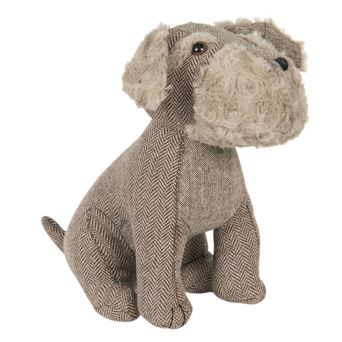 Opritor de usa textil maro Dog 30 cm x 22 cm x 26 h