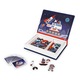 Joc magnetic Janod - Magneti Book, Cosmos, 52 piese