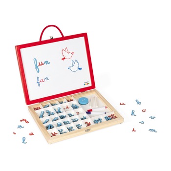 Joc magnetic Janod Essentiel 4 in 1 - Litere, 105 piese Joc magnetic Janod Essentiel 4 in 1 - Litere, 105 piese