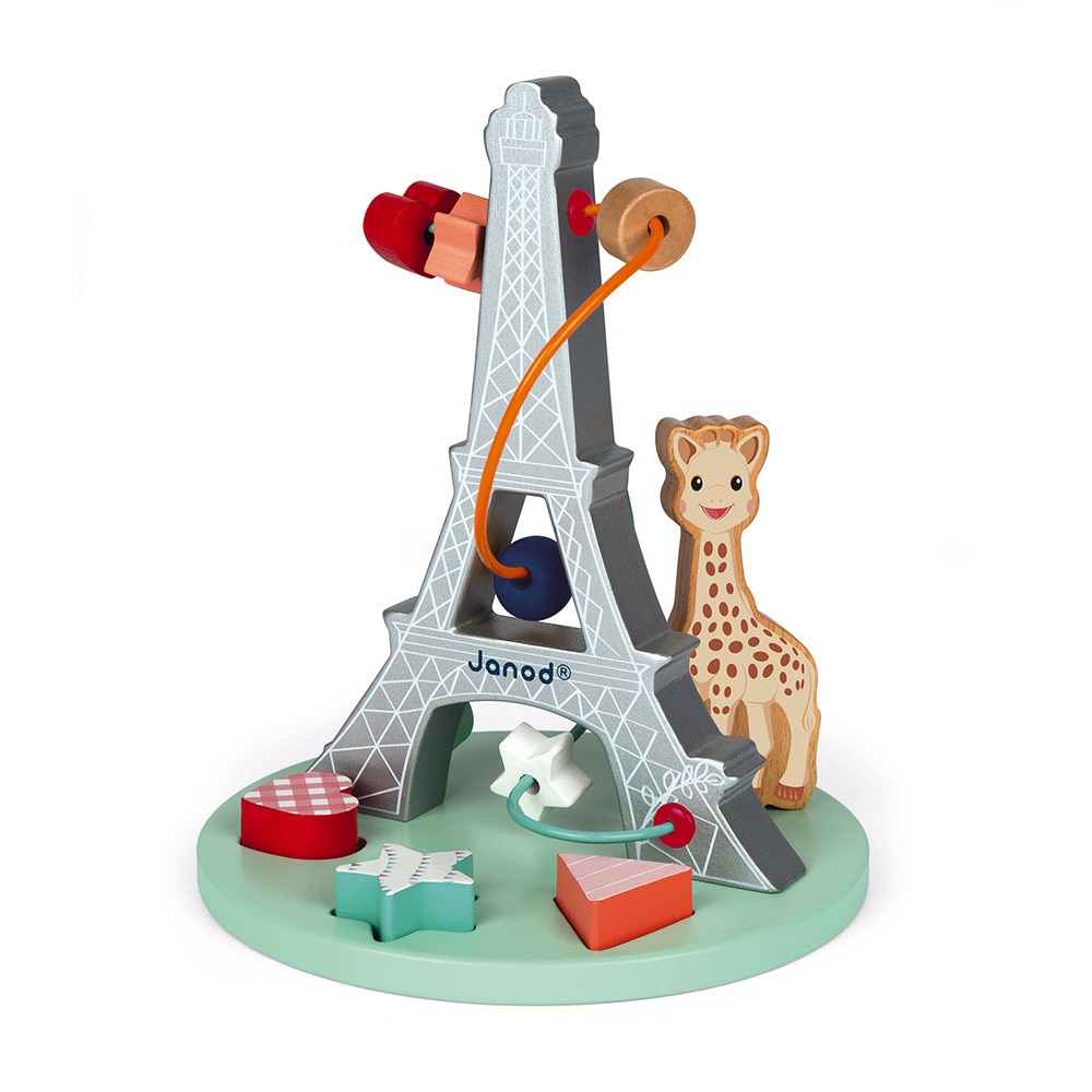 Jucarie bebelusi Janod - Sophie la Girafe, din lemn