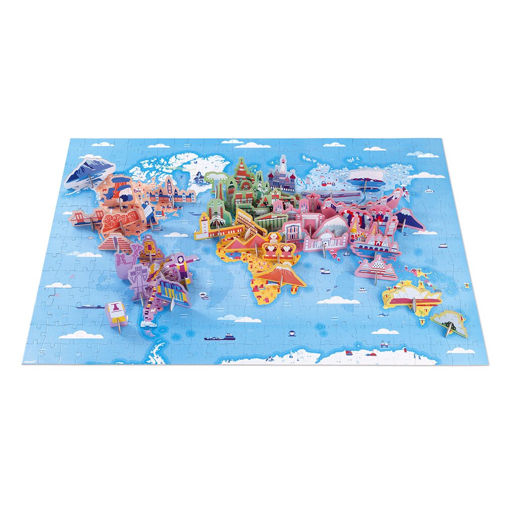 Janod 100 Piece Children's Jigsaw Puzzle Inspired by Leonardo Da