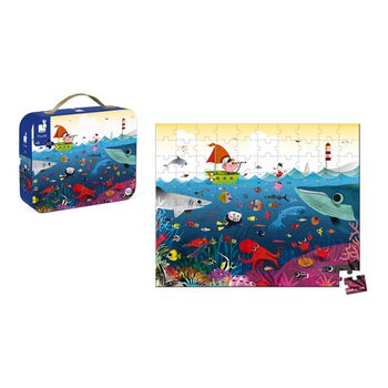 Puzzle Janod - Lumea apelor, 100 piese Puzzle Janod - Lumea apelor, 100 piese