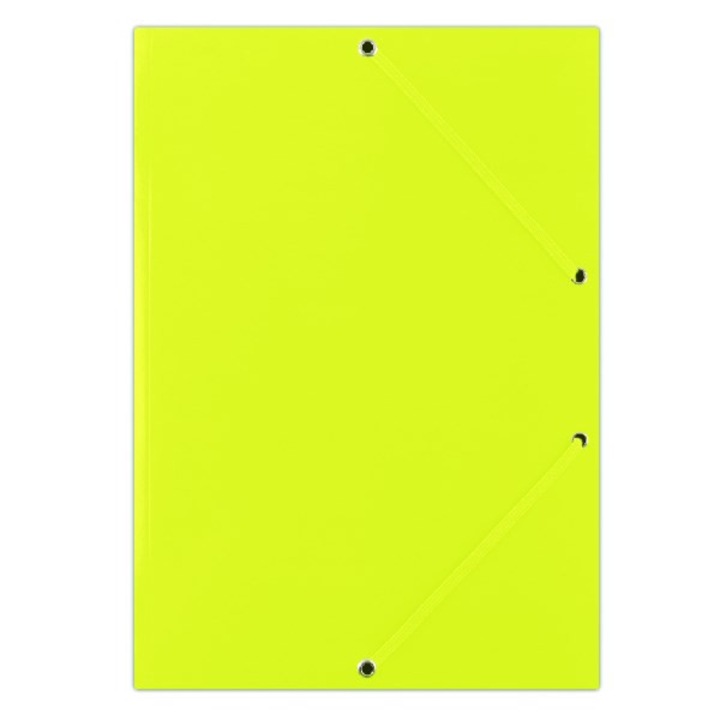 Gumis mappa DONAU A/4 karton sárga