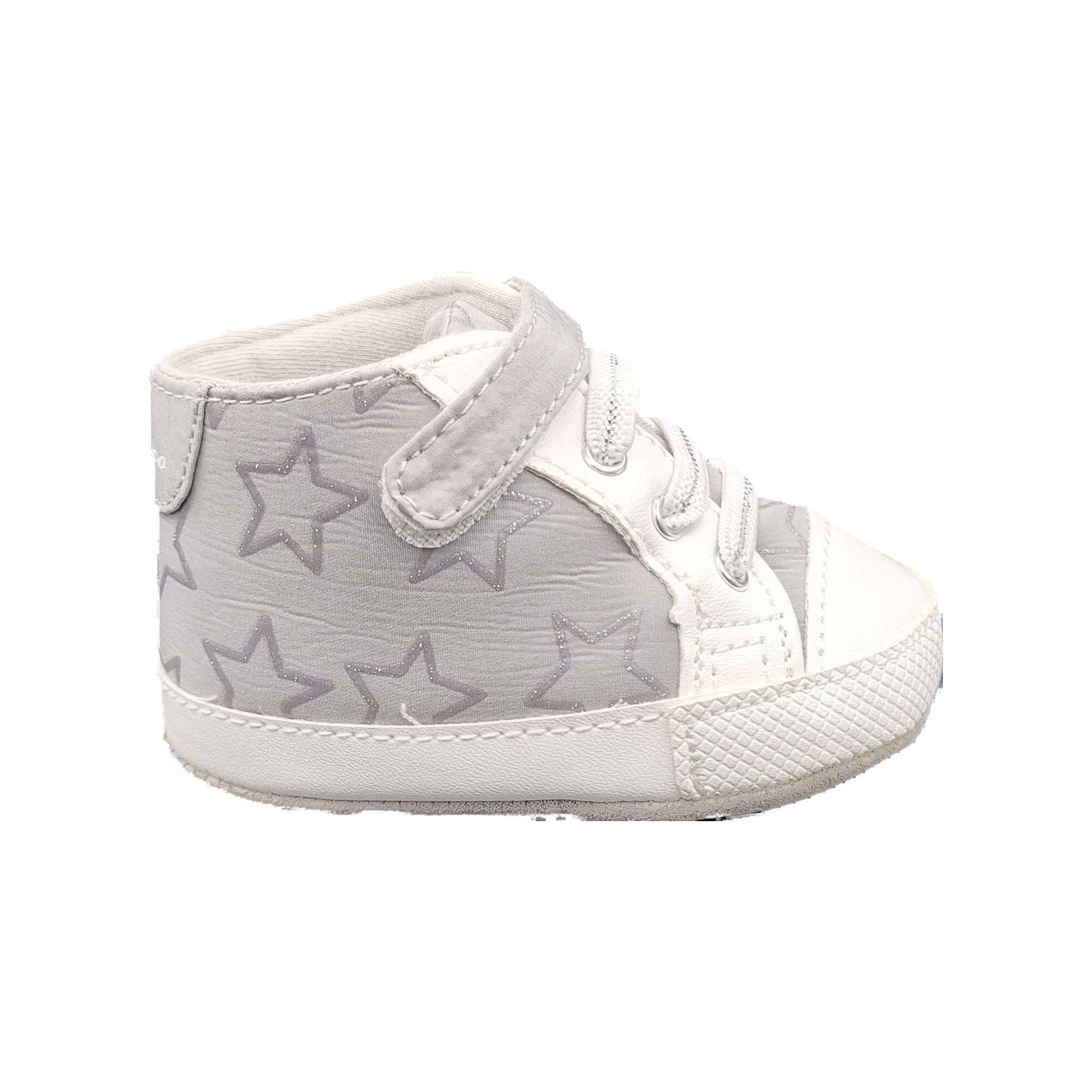 Incaltamine bebe, Chicco, gri cu stele, 17 EU