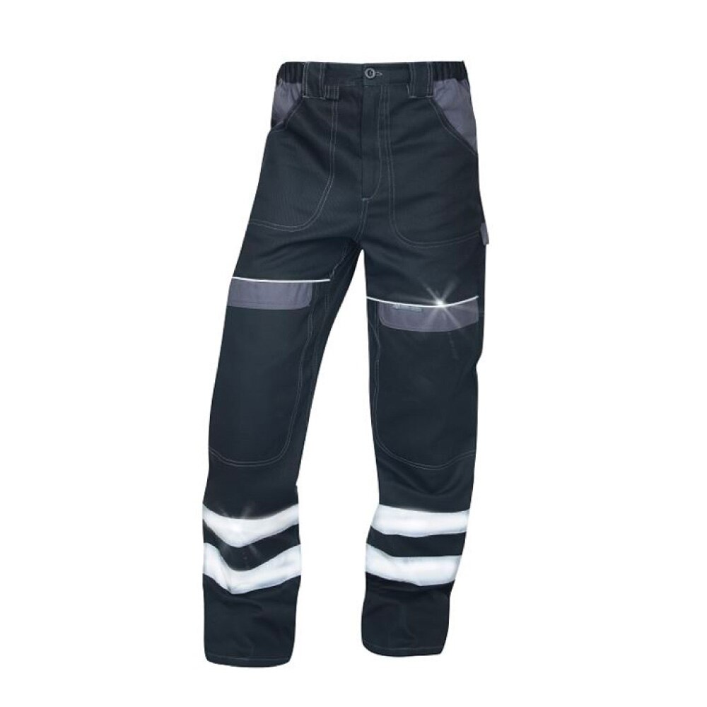 Pantaloni de lucru reflectorizanti in talie COOL TREND, culoare negru, marimea 50