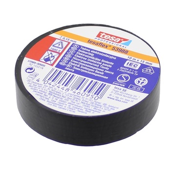 Banda izolatoare, TESA, PVC, 10m, 53988-00005-00, T111136 Banda izolatoare, TESA, PVC, 10m, 53988-00005-00, T111136