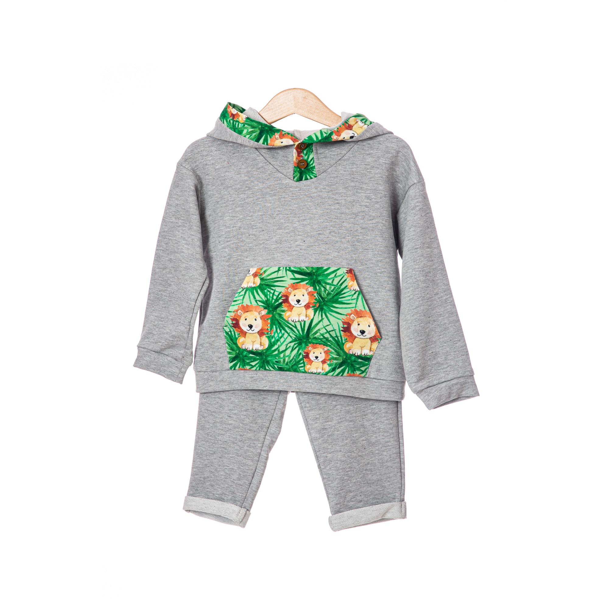 Trening BE YOU, gri, Little lion, 6 luni