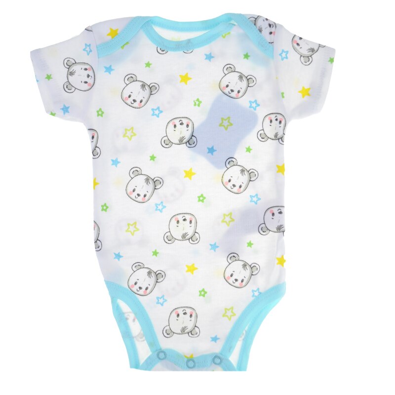 Body cu maneca scurta pentru baieti E Plus M 874425-1, Albastru, 92 cm