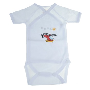 Body cu maneca scurta pentru baieti Mini Bimbi MNN-5, Alb 62 cm Body cu maneca scurta pentru baieti Mini Bimbi MNN-5, Alb 62 cm