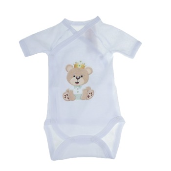 Body cu maneca scurta pentru copii Mini Bimbi MNN-1, Alb 62 cm Body cu maneca scurta pentru copii Mini Bimbi MNN-1, Alb 62 cm
